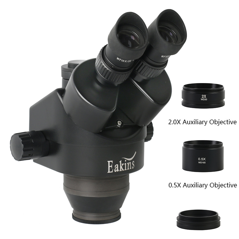 Trinocular Stereo Microscope 7X-45X - 3.5x 7x 45x 90x Simul-Focus Trinoculaire
