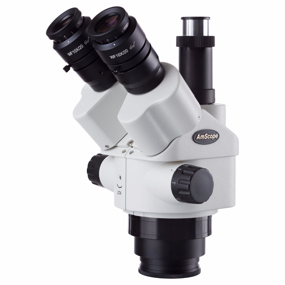Trinocular Stereo Microscope 7X-45X - AmScope 7X-45X Simul-Focal Trinoculaire Zoom Stereomicroscoop