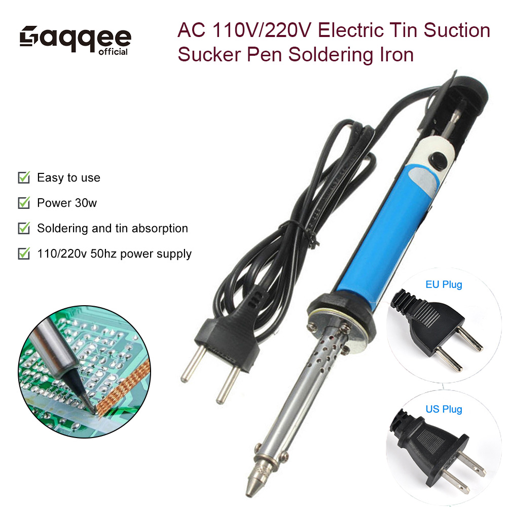 Desoldering Pump Electric Vacuum Station - Elektrische soldeerbout met zuigfunctie, AC 110V/US