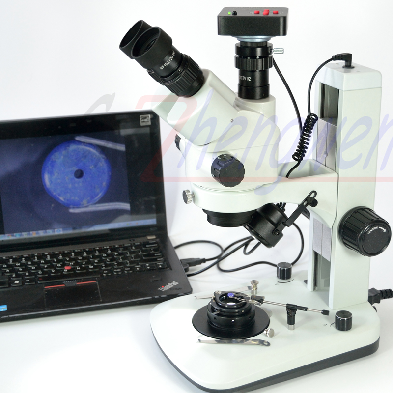 Trinocular Stereo Microscope 7X-45X - FYSCOPE 3.5X-90X 7X-45X Geavanceerde Jewel Gem