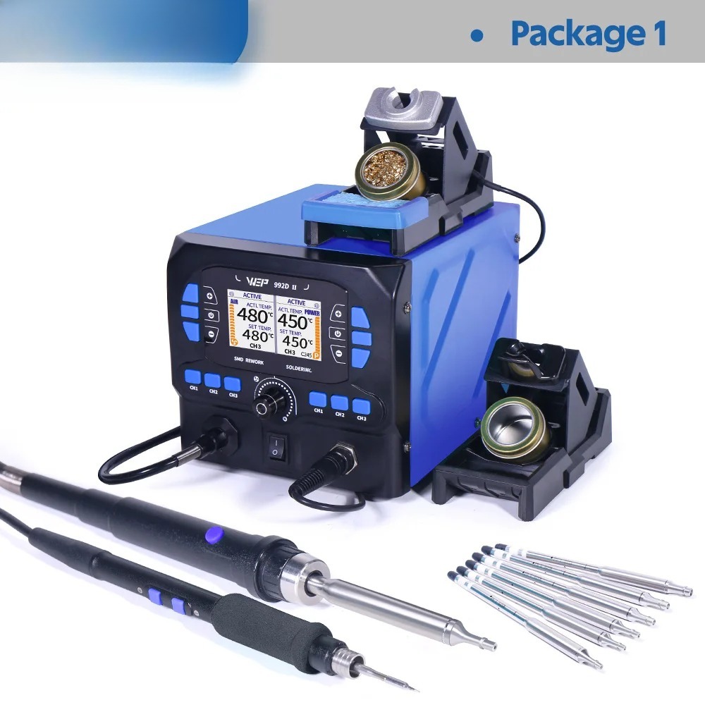992D-II 2-in-1 LCD-scherm Hete - C210 Precision Soldering Station recensie en prijs
