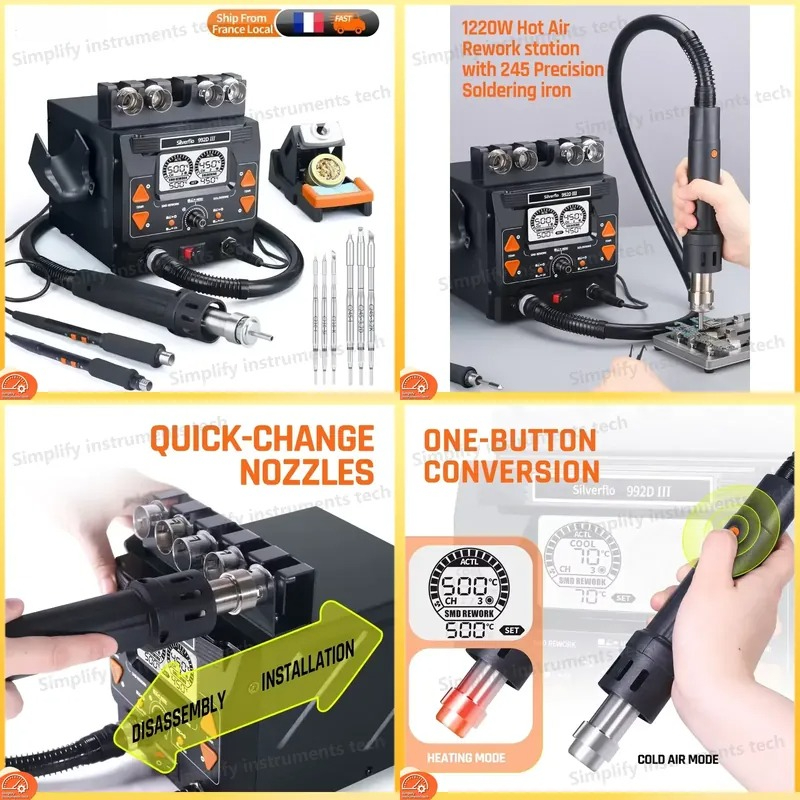 Silverflo 992D III 1220W Solde - C210 Precision Soldering Station recensie en prijs