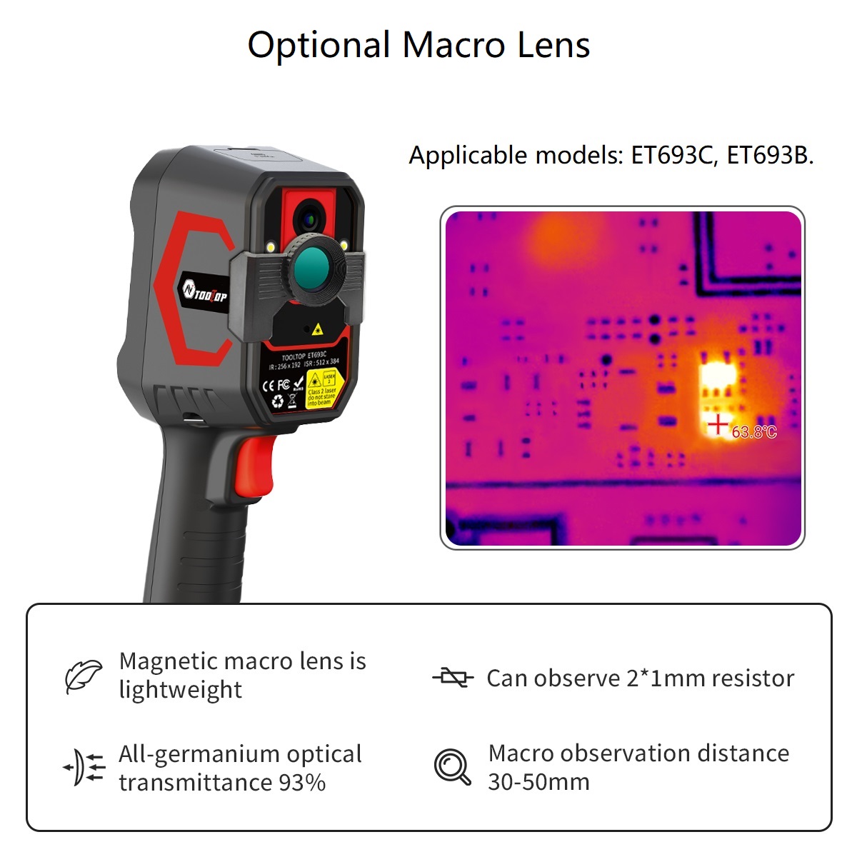 TOOLTOP ET693C Super IR 512x38 - Thermal Imaging Camera Pcb Repair recensie en prijs