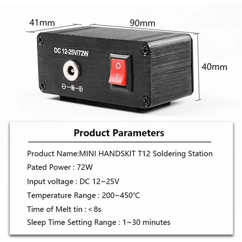 B03C-T12 Digitaal soldeerstati - T12 Soldering Station Oled recensie en prijs